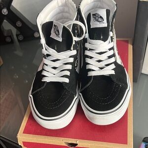 Vans Sk8-Hi Safari Multi Shoes - Black and White